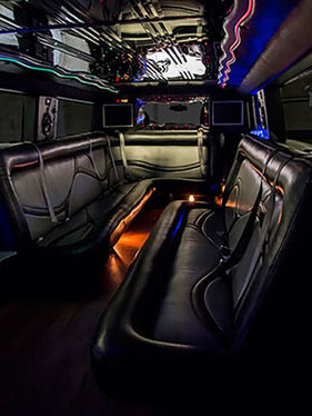 H2 Hummer elite limousine interior